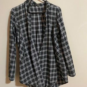 oversized button down with pockets